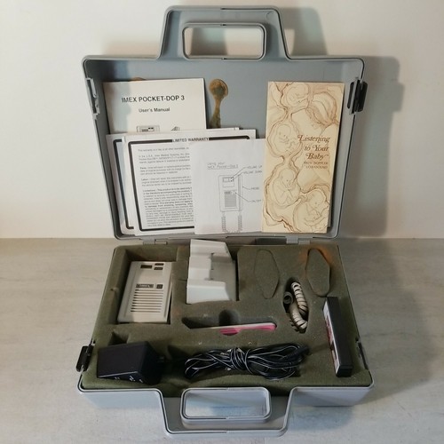 Imex Pocket-Dop III VASCULAR Doppler with 2MHz Probe, Manual, Paperwork and Case