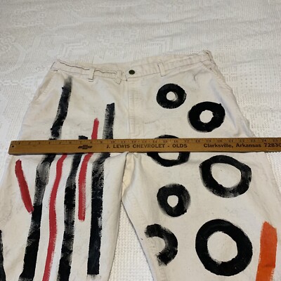 Vtg Oshkosh B'Gosh Painter Pants 38 Painted Streetwear Carpenter