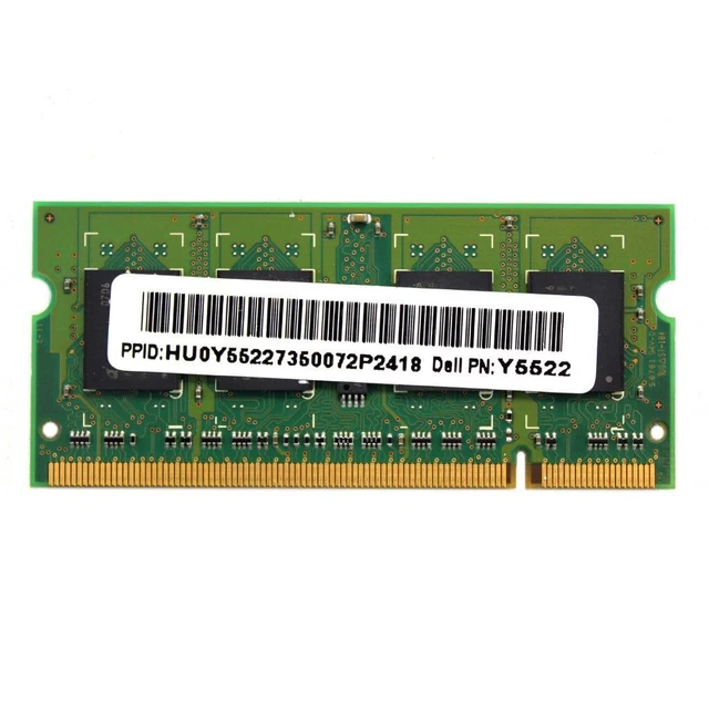 Dell SO-DIMM DDR2 SDRAM Computer 512 MB Capacity per Module Memory (RAM)