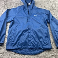Grundens Weather Watch Rain Jacket Mens Medium Blue Full Zip Outdoors Fishing