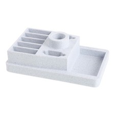 Razor Display Stand with Blade Recycling Box, Multi-Functional Shaving Storage,