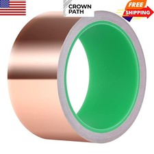 Copper Foil Tape with Conductive Adhesive for Guitar EMI Shielding 2 x 33