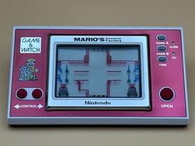 Nintendo Game & Watch MARIO'S CEMENT FACTORY ML-02 1983 New Old Stock