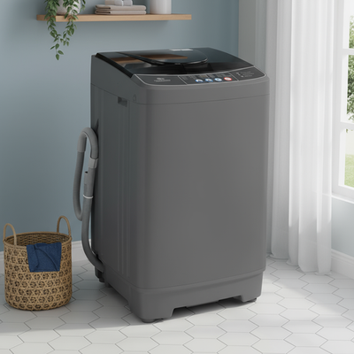 #ad #ad 15.6lbs Portable Full Auto Washing Machine Spinner Dry Washer with 10 Programs👕 $189.99
