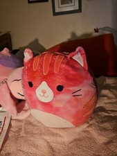 Squishmallows Claudella the Pink Tie-Dye Tabby Cat 12 inches.