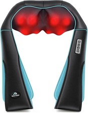 MagicMakers Shiatsu Neck Massager with Heat for Pain Relief Deep Tissue