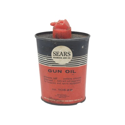 Vintage Sears Roebuck And Co. Gun Oil Tin Can 3 Fl. Oz. Oiler Can