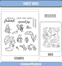 SWEET BUGS Metal Cutting Dies  Stamps Scrapbook DIY Greeting Card Handmade