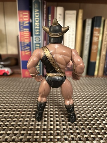 Vintage Soma Fantasy World Trikin Actionfigur 1983 Krieger Barbar Wikinger - Bild 3 von 3