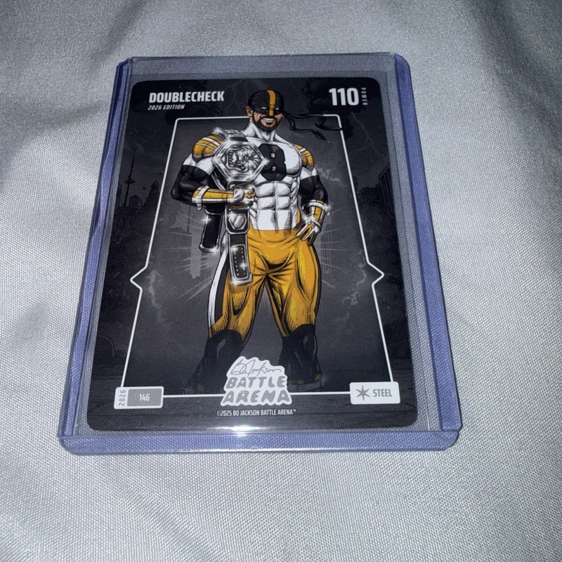 Aaron Rodgers DOUBLECHECK Steel 2026 Bo Jackson Battle Arena Card #146 Steelers