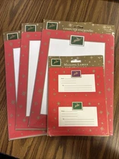 VTG New Designer Collection 3 Packs Computer Stationary & 1 Mailing Labels Deer
