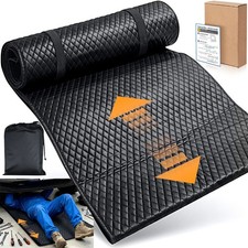 Portable Padded Automotive Creeper Mat Large Black Leather No-wheel Under Car