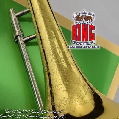 1948 Vintage King H. N. White 2B Liberty Trombone Gold Lacquer SN: 297722