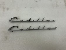 1953-1955 Cadillac Front Fender Cadillac Chrome Script. 1953-1955 Cadillac Front Fender Cadillac Chrome Script.