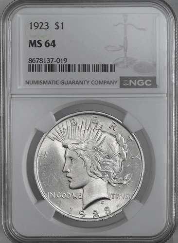 1923-P Peace Dollar — photo from the most recent tracked eBay sale
