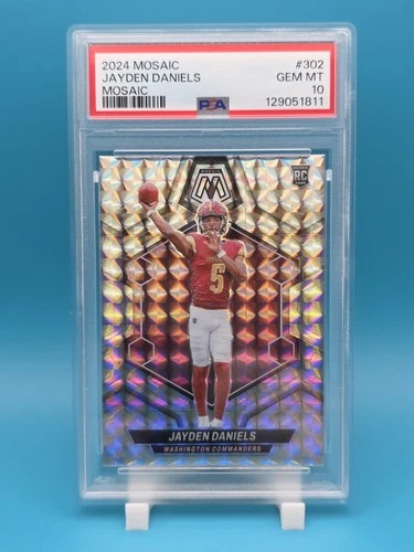 2024 Panini Mosaic - Jayden Daniels #302 Mosaic (RC) - PSA 10