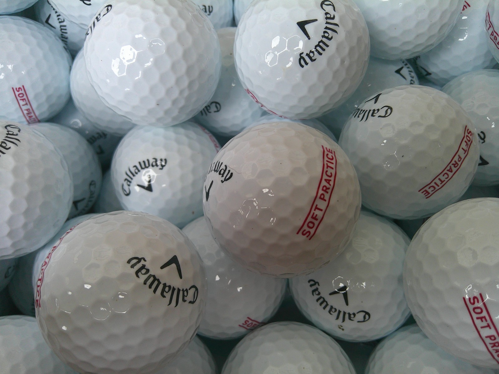 100 Count Callaway Soft Practice Golf Balls - NEW