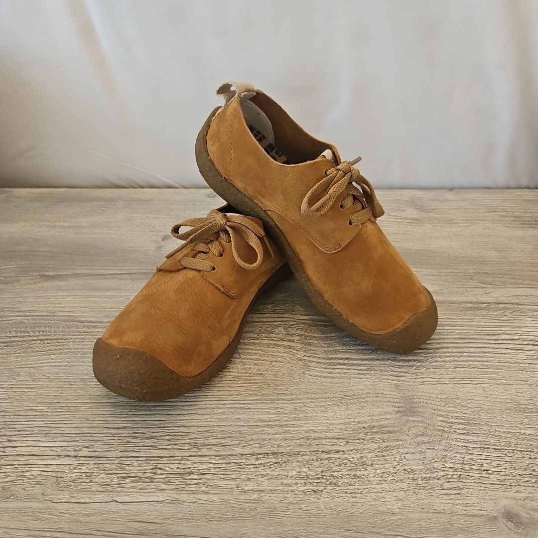 Scarpe Oxford sneakers KEEN donna Mosey Derby mela cannella pelle scamosciata taglia 6