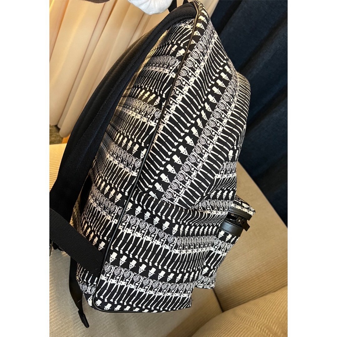Authentic SAINT LAURENT Skull Pattern Canvas Back… - image 18