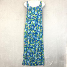 Vintage Y2K Sigrid Olsen Sport Floral Midi Sheath Dress Size 6 Sleeveless 2002