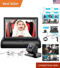 Night Vision Baby Car Camera with 4.3'' Display - Easy Installation Stability