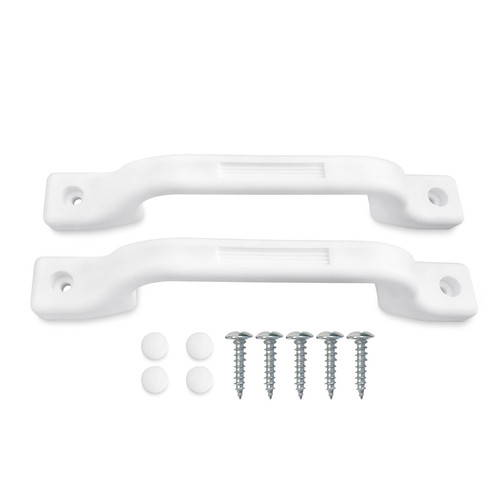 RV Grab Handle (White 2-Pack) RV Handle Grab Bar by Door - RV Handrail - Trai...