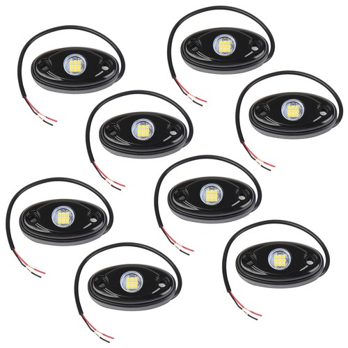 8 Packs LED Rock Lights For Trucks IP67 Waterproof Under Body Wheel Well XXPE - Picture 10 of 15