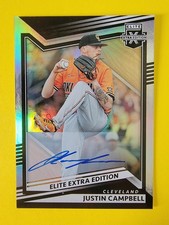 2022 Panini Elite Extra Edition - Justin Campbell #37 Signatures (AU, RC)