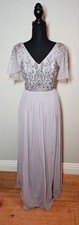Formal Prom Dress Adrianna Papell NWT New Size 2 Lilac Grey