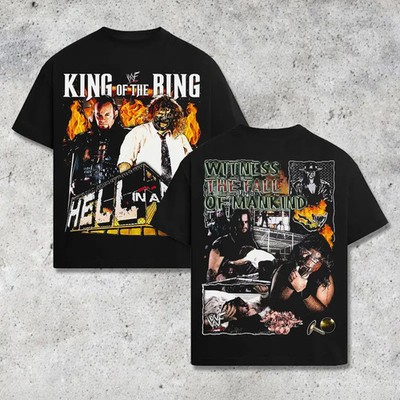 King of the Ring 1998 Hell in a Cell Graphic T-Shirt, Undertaker vs Mankind Vint