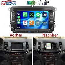DAB+ Für VW Sharan 7N Seat Alhambra II 2010-2022 Carplay GPS Android15 Autoradio
