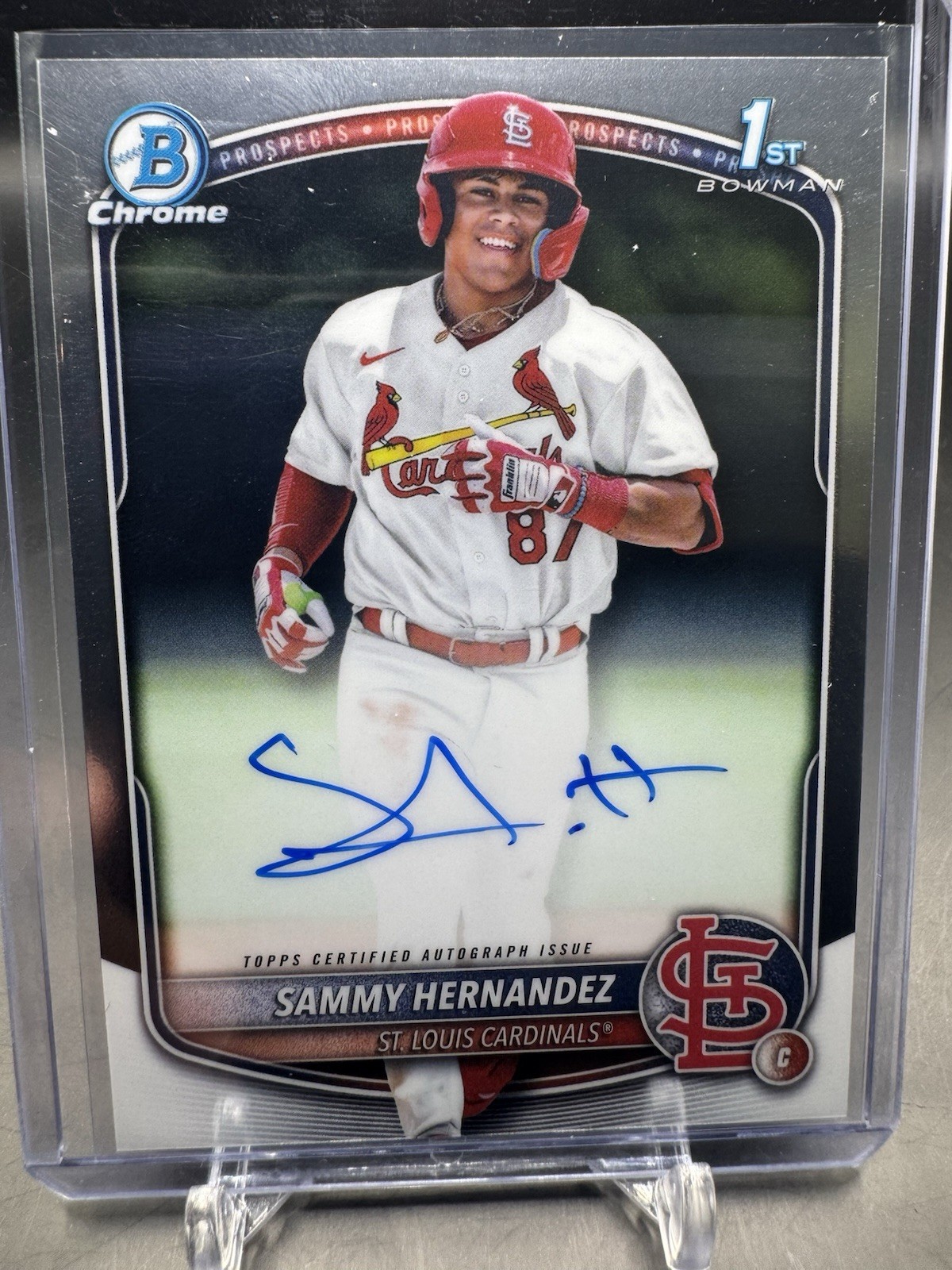 2025 Bowman Chrome Sammy Hernandez Bowman 1st Auto #CPA-SH Cardinals