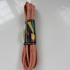 Twisted Paper Twist Ribbon Coral 6 Yards Craft New Vintage Deadstock