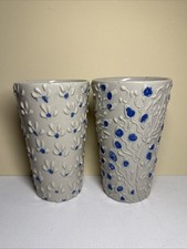 Pair Of Handmade Ceramic Tumblers Signed Art ...