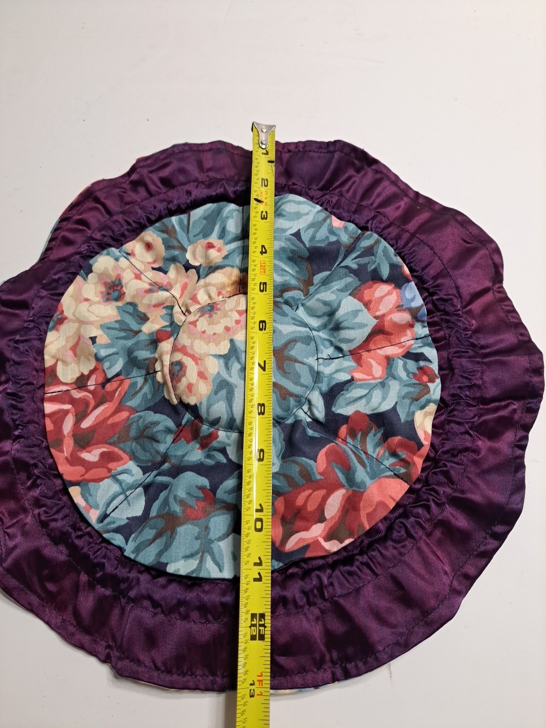 Small Round Victorian Style Drawstring Pouch Flor… - image 6