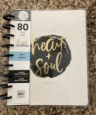 Goals Guided Journal THE HAPPY PLANNER "Put your Heart and Soul Into It" NEW