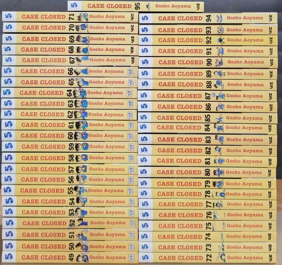 Case Closed English Manga Set Volumes 49-96 Gosho Aoyama Viz Media Brand New  - Image 3 of 4