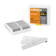 KIMSING 9000 PCS 23 Gauge 1/2 inch Length (12mm) Pin Nails Headless Pinner Nails