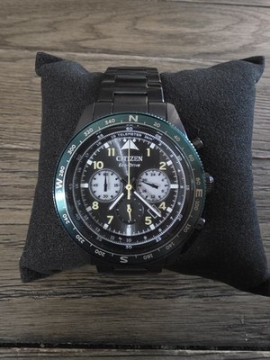 Citizen Weekender Sport Chronograph Black Dial Men's Watch-CA4555-81E