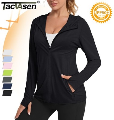Women's Sun Hoodies Lightweight Jacket Athletic Long Sleeve UPF 50+ UV T-Shirts
