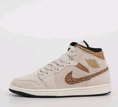 Nike Air Jordan 1 Mid SE Brown DZ4129-102 Elephant Sneaker EUR 50.5