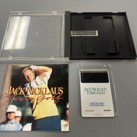 Jack Nicklaus' Turbo Golf (TurboGrafx 16) W/ Case & Manual 