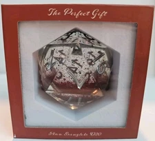 Holiday Snowglobe 54mm Scenic D20 Dice from Sirius Dice