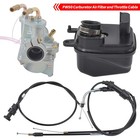 For Yamaha PEEWEE PW50 PY50 Carburetor Carb Air Filter Box Throttle Choke Cable