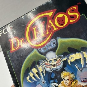 Dr. Chaos (Nintendo NES, 1988) CIB Complete In Box! W Game and Manual! Tested!