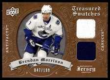 2008-09 Artifacts Treasured Swatches Dual Brendan Morrison 047/199 Vancouver