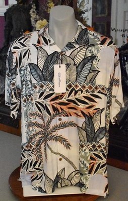 NWT HANDSOME CARIBBEAN WHITE TRIBAL PATCHWORK SHORT SLEEVE MENS SHIRT SIZE XL #2