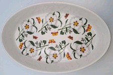 Portmeirion Botanic Garden White Cistus Gum Flower Oval Oven Dish,