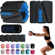 SPORTBIT Wrist and Ankle Weights for Women - Set of 2 1lb Each Wearable Ankle...
