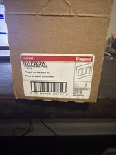 Pass & Seymour Legrand RWP263W Screwless White 3 Gang Wall Plate Case Of 6